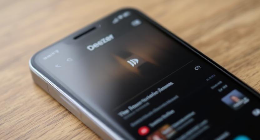 Deezer app interface on smartphone